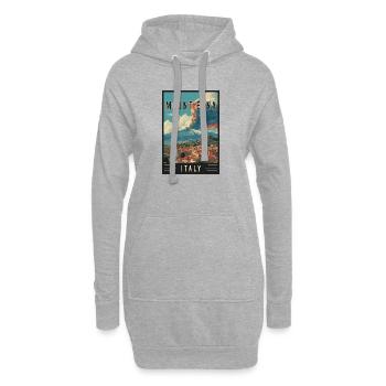 Erleben Sie Vulkanabenteuer und den Ätna-Berg in Italien - Hoodie-Kleid - Grau meliert - Vorne
