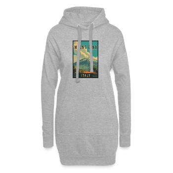 Entdecken Sie Volcano Adventure und den Ätna in Italien - Hoodie-Kleid - Grau meliert - Vorne