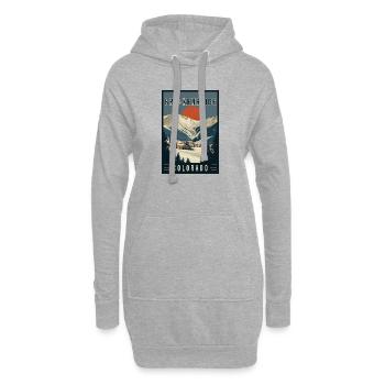 Entdecken Sie die Landschaft von Breckenridge in Colorado - Hoodie-Kleid - Grau meliert - Vorne