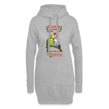 3. Muttertag - Hoodie-Kleid - Grau meliert - Vorne