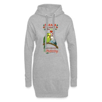 5. Muttertag - Hoodie-Kleid - Grau meliert - Vorne