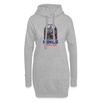 Kings Canyon Berglandschaft Poster - Hoodie-Kleid - Grau meliert - Vorne