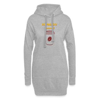 Espresso Yourself Kaffee Illustration - Hoodie-Kleid - Grau meliert - Vorne