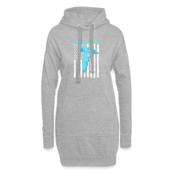 Infirmière gériatrique en maison de retraite Infirmière - Sweat-shirt à capuche long Femme - gris chiné - Devant