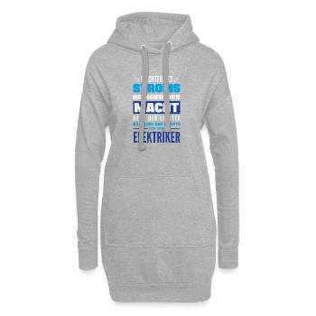 Wächter Des Stroms Elektriker - Hoodie-Kleid - Grau meliert - Vorne