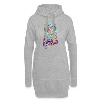 Under The Sun Skull Strand Sommer Geschenk - Hoodie-Kleid - Grau meliert - Vorne