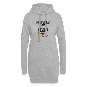 Powered by Aperoli - Hoodie-Kleid - Grau meliert - Vorne