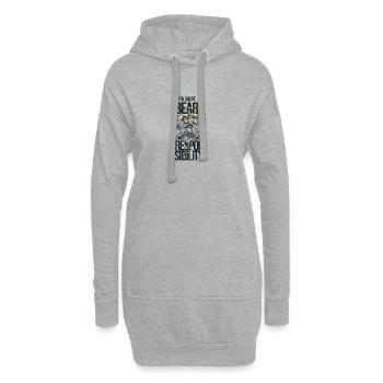 shirt, design, t-shirt - Hoodie Dress - heather grey - Front