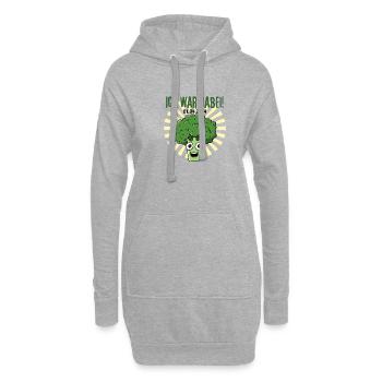Brokkoli 2024 - Ich war dabei! - Hoodie-Kleid - Grau meliert - Vorne
