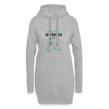 Plantes - Sweat-shirt à capuche long Femme - gris chiné - Devant