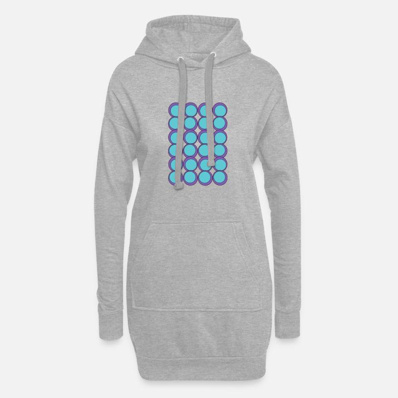 Dots Dots Dots - Hoodie-Kleid - Grau meliert