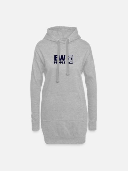 Ew People hipster - Hoodie Dress - heather grey