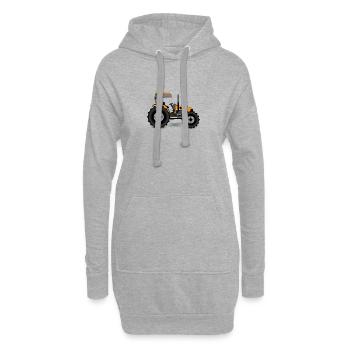 Traktor - Hoodie-Kleid - Grau meliert - Vorne