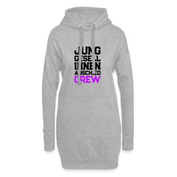 Enterrement de vie de jeune fille Crew Enterrement de vie de garçon - Sweat-shirt à capuche long Femme - gris chiné - Devant