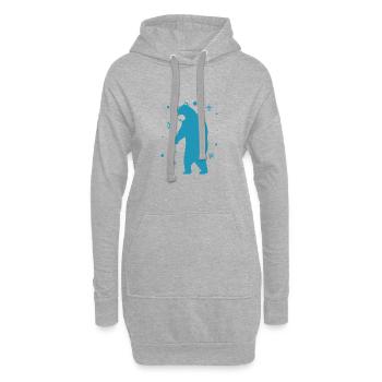Ours - Panda Forêt Nature Liberté Sauvage - Sweat-shirt à capuche long Femme - gris chiné - Devant