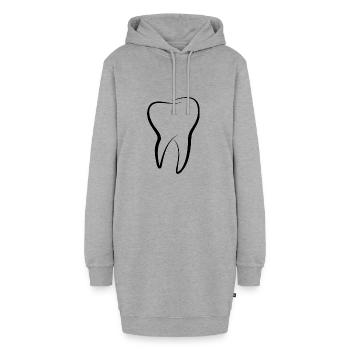 Zahn - Hoodie-Kleid - Grau meliert - Vorne