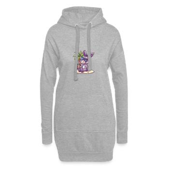 Donkey Summer Holiday - Hoodie Dress - heather grey - Front