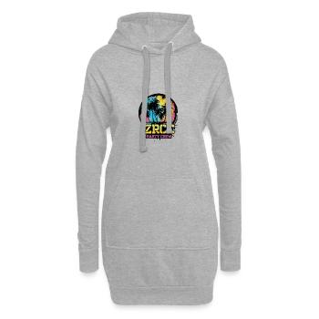 L’équipe de l’équipe Zrce Party - Sweat-shirt à capuche long Femme - gris chiné - Devant