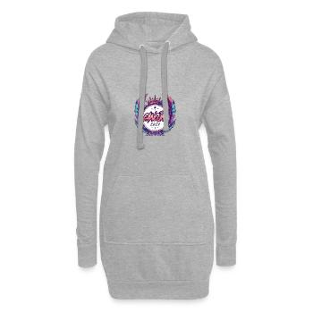 Cancun, Mexique 2024 - Sweat-shirt à capuche long Femme - gris chiné - Devant