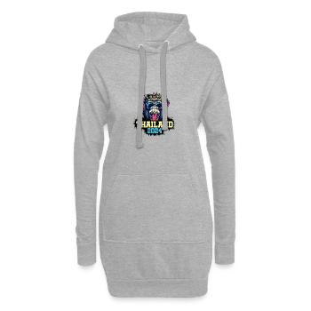 Thailand 2024 Affe - Hoodie-Kleid - Grau meliert - Vorne