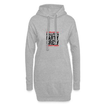 Mallorca Party Crew - Sweat-shirt à capuche long Femme - gris chiné - Devant