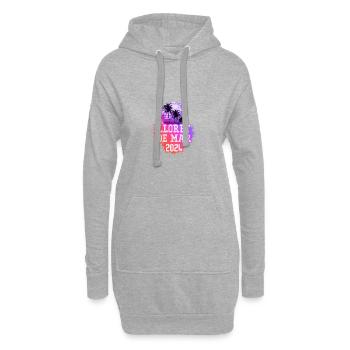 Lloret De Mar 2024 Palmen - Hoodie-Kleid - Grau meliert - Vorne