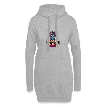 Lloret De Mar 2024 Party Esel - Hoodie-Kleid - Grau meliert - Vorne