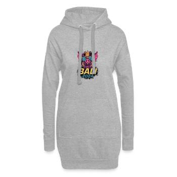 Bali 2024 Party Sau - Hoodie-Kleid - Grau meliert - Vorne