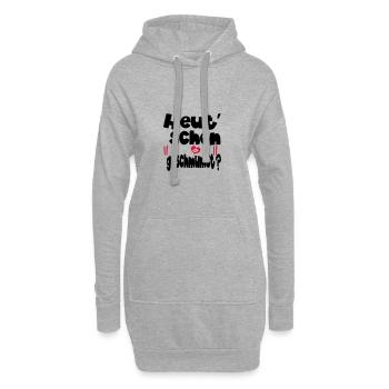 suche sympathisches II - Hoodie-Kleid - Grau meliert - Vorne