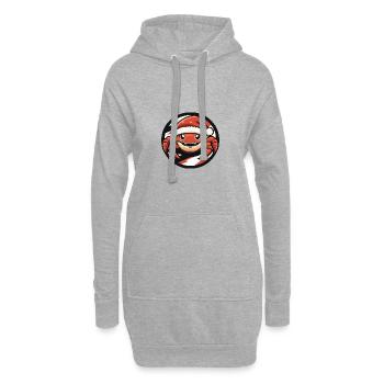 Crabe Crabe Noël Noël - Sweat-shirt à capuche long Femme - gris chiné - Devant