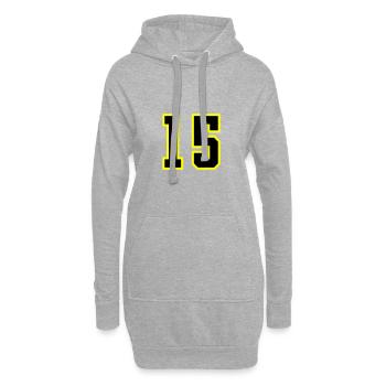 Maillot à 15 numéros - Sweat-shirt à capuche long Femme - gris chiné - Devant