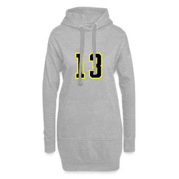 Maillot à 13 numéros - Sweat-shirt à capuche long Femme - gris chiné - Devant
