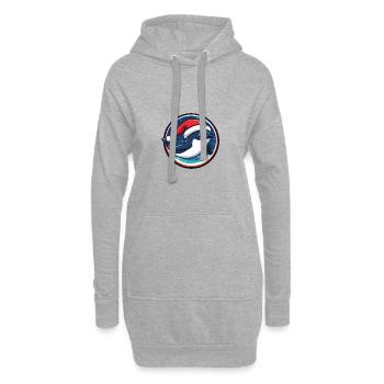 Wal Weihnachten X-Mas - Hoodie-Kleid - Grau meliert - Vorne