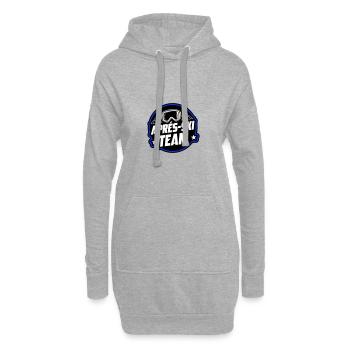 Apres Ski Party Team Spruch - Hoodie-Kleid - Grau meliert - Vorne