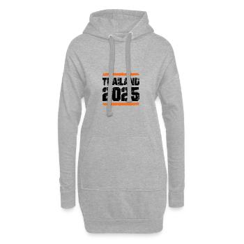L’équipe de Thaïlande 2025 - Sweat-shirt à capuche long Femme - gris chiné - Devant
