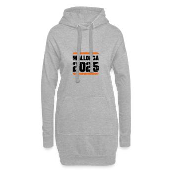 Mallorca 2025 Team - Hoodie-Kleid - Grau meliert - Vorne