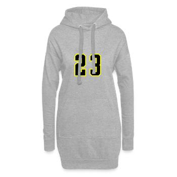 Maillot à 23 numéros - Sweat-shirt à capuche long Femme - gris chiné - Devant