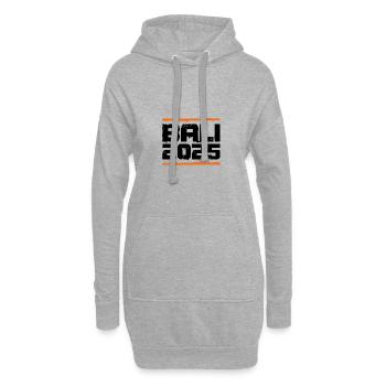 Bali 2025 Urlaub - Hoodie-Kleid - Grau meliert - Vorne