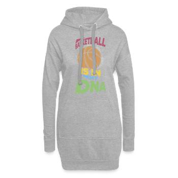 Entraîneur de l’équipe sportive de basketball - Sweat-shirt à capuche long Femme - gris chiné - Devant