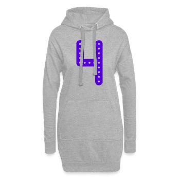 4 YEARS. 4th ANNIVERSARY. BIRTHDAY 4 YEARS. BIRTHDAY - Hoodie Dress - heather grey - Front