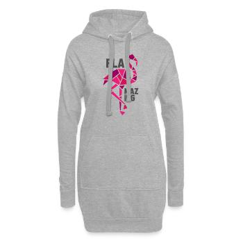 flamazing flamingo - Hoodie-Kleid - Grau meliert - Vorne