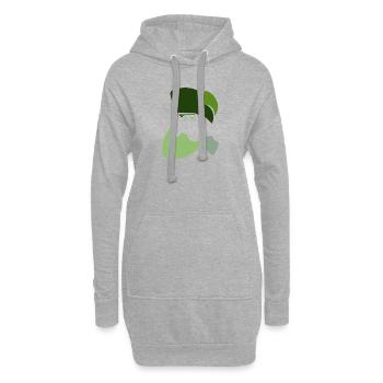Autocross Sportauto Renner - Hoodie-Kleid - Grau meliert - Vorne