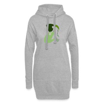 Bowling Pin - Hoodie-Kleid - Grau meliert - Vorne