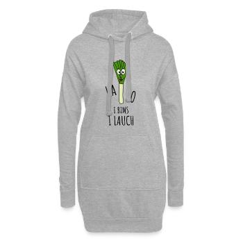 Halo I Bims 1 Lauch - Hoodie-Kleid - Grau meliert - Vorne
