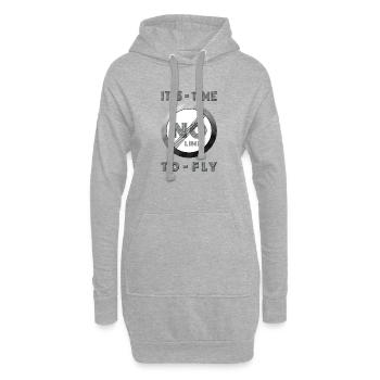 NO LIMIT  kiten Gamer Extremsport  Rennstrecke - Hoodie-Kleid - Grau meliert - Vorne