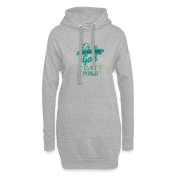 Dna Test Gott Ist Mein Vater - Hoodie-Kleid - Grau meliert - Vorne