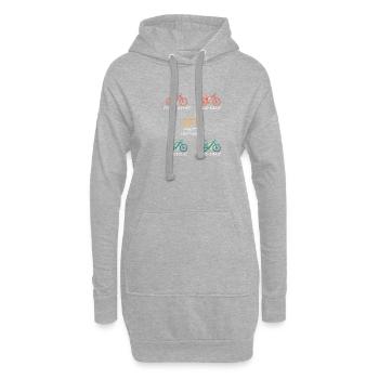 Divers E-bike, Vélo électrique, VTT - Sweat-shirt à capuche long Femme - gris chiné - Devant