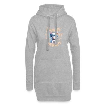 Chiot Cool West Highland White Terrier Westie - Sweat-shirt à capuche long Femme - gris chiné - Devant