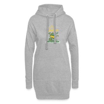 Horny Horny Jardinier Jardinier Jardinier Dire - Sweat-shirt à capuche long Femme - gris chiné - Devant