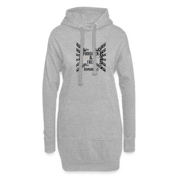 Pardonné et libéré Romains 8 :1 Chaînes brisées - Sweat-shirt à capuche long Femme - gris chiné - Devant